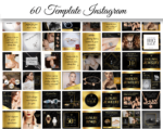125 Canva template for Jewelry Instagram post gold & black, Jewelry, Accessories, Perfume, Gold and silver, Clothes