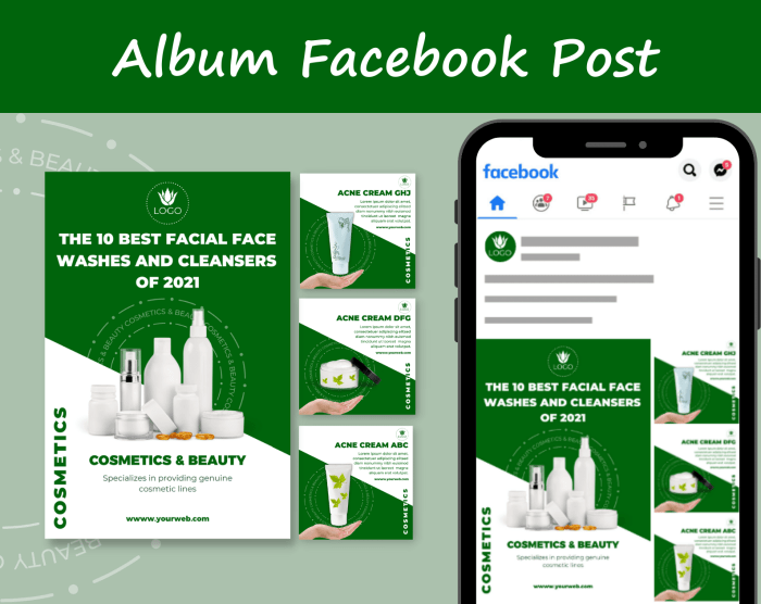 48 Canva design for Cosmetic & beauty social media post white and green. Anyone in the beauty industry, Makeup industry, Skincare cosmetics, Hair salons ,Beauty salons, Spa ce