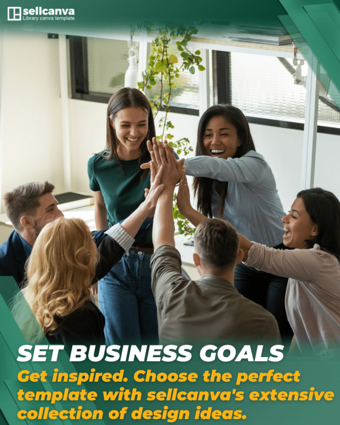 Set Business Goals Get inspired. Choose the perfect template with sellCanva's extensive collection of design ideas.