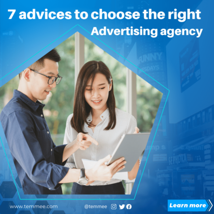 7 advices to choose the right Advertising agency Canva Facebook, Instagram, Linkedin post template