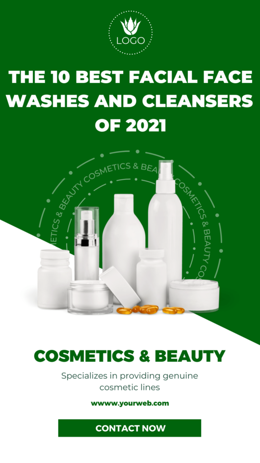 Canva design for Cosmetic & beauty abum story white and green. Anyone in the beauty industry, Makeup industry, Skincare cosmetics, Hair salons ,Beauty salons, Spa