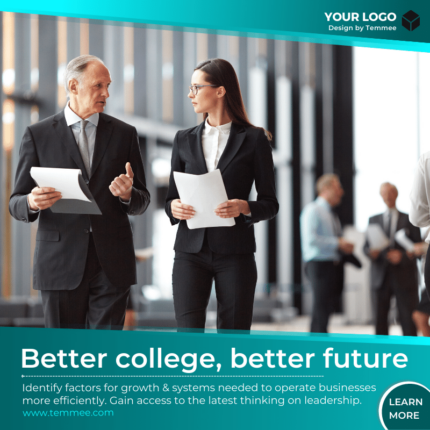 Better college, better future Canva Facebook, Instagram, Linkedin post template