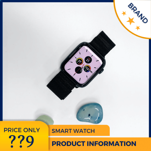 Mẫu Canva quảng cáo đồng hồ màu xanh và màu vàng cho thương mại điện tử và phương tiện truyền thông xã hội