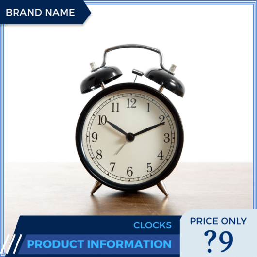 Mẫu Canva quảng cáo đồng hồ màu xanh cho thương mại điện tử và bài đăng trên mạng xã hội