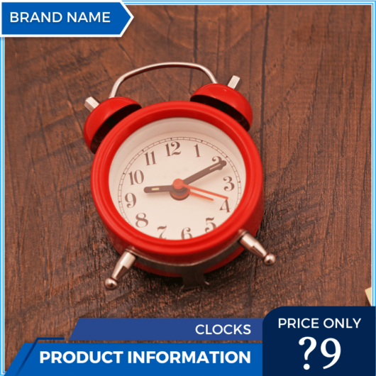 Mẫu Canva quảng cáo đồng hồ màu xanh cho thương mại điện tử và bài đăng trên thị trường