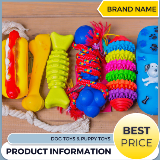 Mẫu Canva quảng cáo đồ chơi thú cưng màu xám xanh cho thương mại điện tử và phương tiện truyền thông xã hội, thị trường