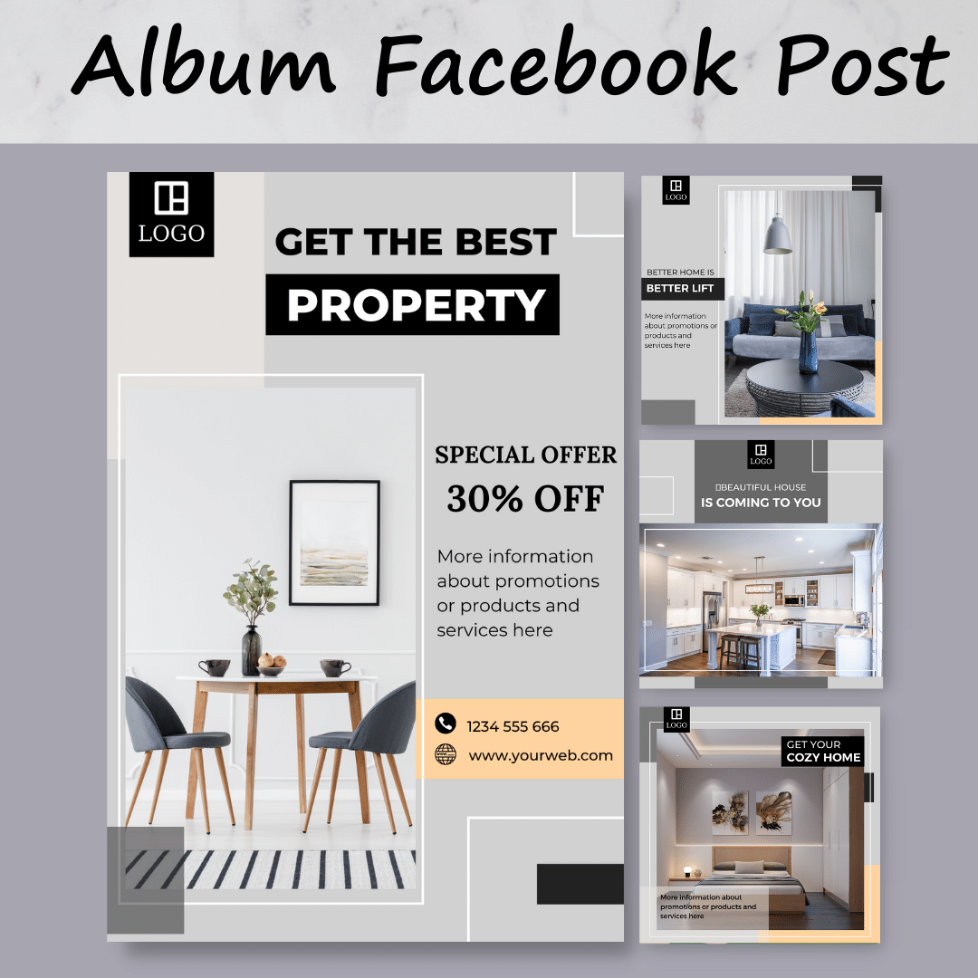 Canva design for Interior design abum post Facebook. Anyone in the real estate business, Interior design, Hotels and resorts, Furniture