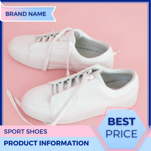 Mẫu Canva quảng cáo trực tuyến màu xanh lam nhạt và màu hồng Mẫu Canva quảng cáo trực tuyến cho thương mại điện tử và phương tiện truyền thông xã hội, bài đăng tại cửa hàng