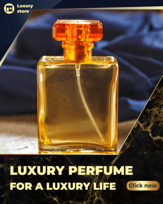 Luxury perfume for a luxury life for Canva Facebook, Instagram portrait post template