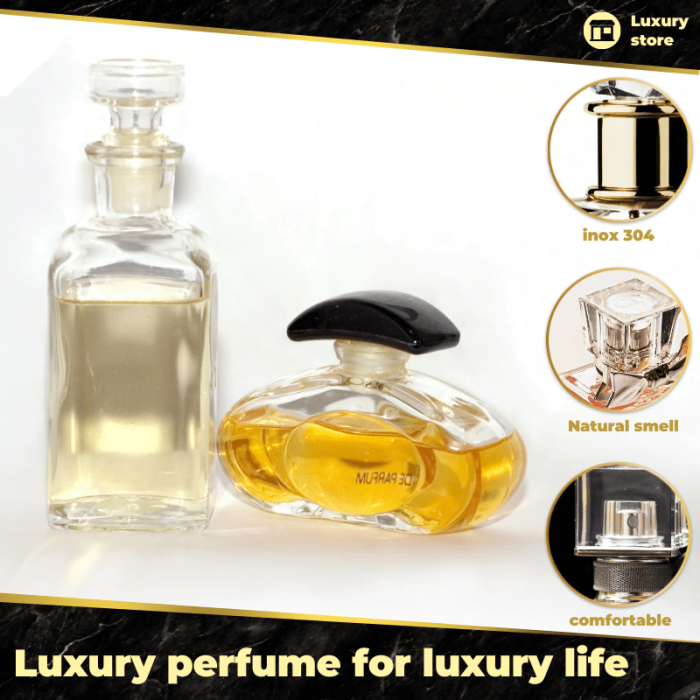Luxury perfume Canva Facebook, Instagram portrait post template