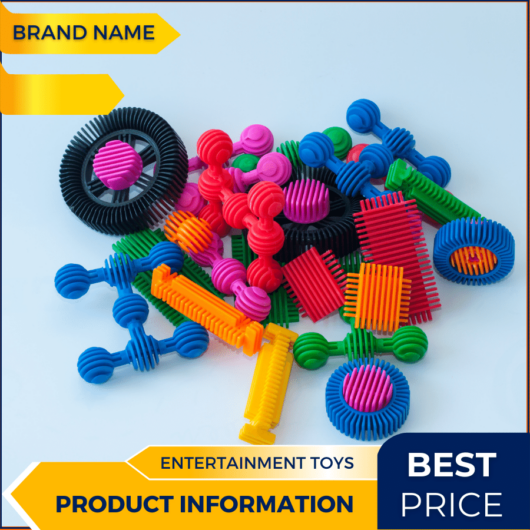 Mẫu Canva quảng cáo đồ chơi giải trí màu vàng và xanh lam cho thương mại điện tử và phương tiện truyền thông xã hội, bài đăng trên thị trường, ưu đãi đặc biệt