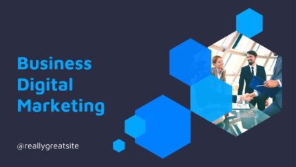 Blue Business Digital Marketing Facebook Cover