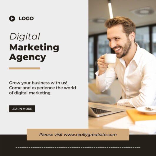 Grey Digital Marketing Agency Business Instagram Post