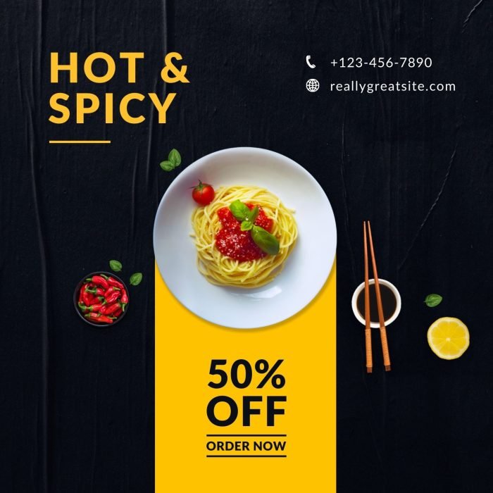 Hot & Spicy Pasta Restaurant Instagram Bài đăng