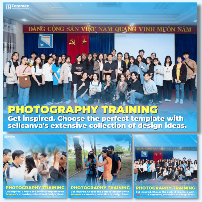 Photography training Get inspired. Choose the perfect template with sellCanva's extensive collection of design ideas.