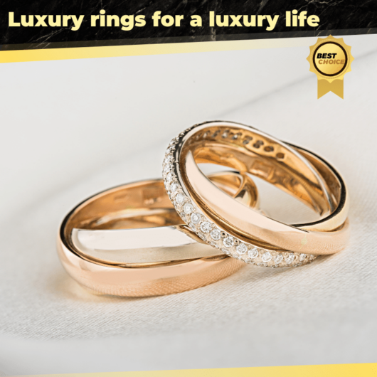 Simple Luxury rings Canva Facebook, Instagram portrait post template
