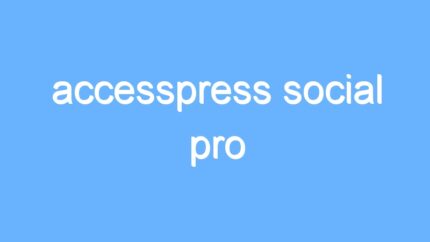 accesspress social pro