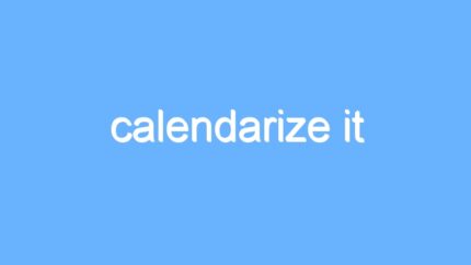 calendarize it