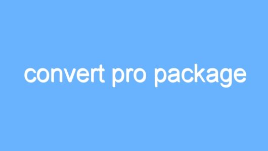 convert pro package