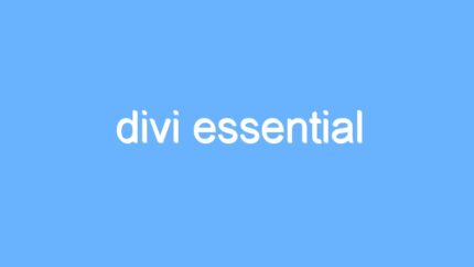 divi essential