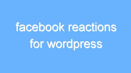 facebook reactions for wordpress