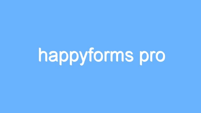 happyforms pro