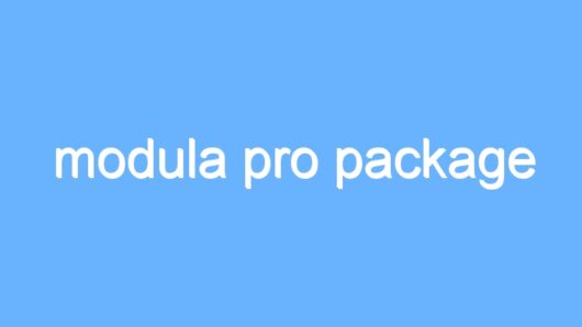 modula pro package