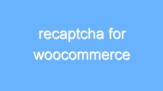 recaptcha for woocommerce