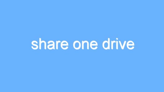 share one drive