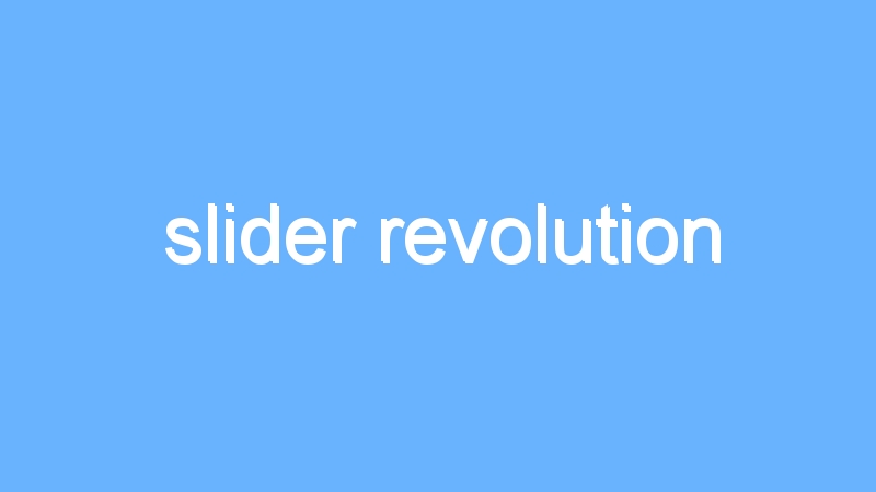 slider revolution 1 slider revolution