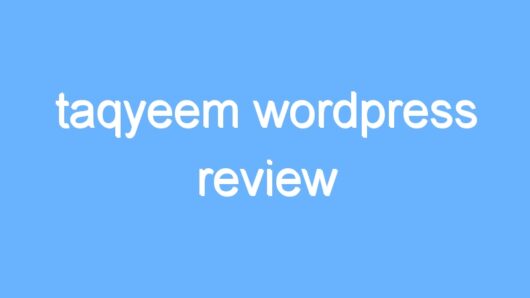 taqyeem wordpress review