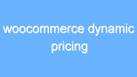 woocommerce dynamic pricing
