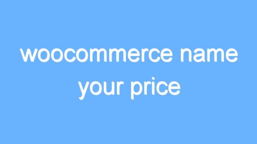 woocommerce name your price