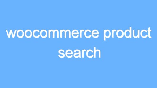 woocommerce product search