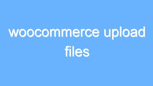 woocommerce upload files