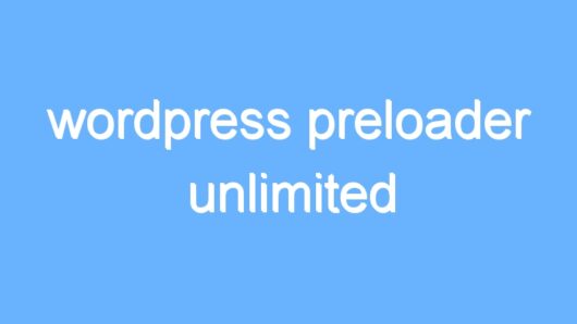 wordpress preloader unlimited