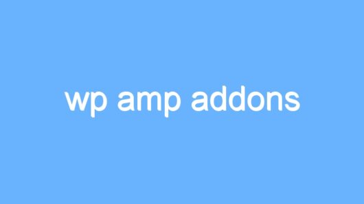 wp amp addons