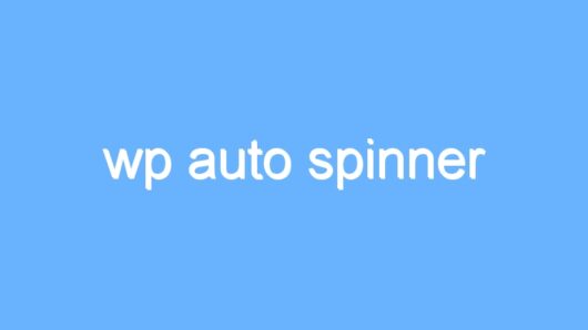 wp auto spinner