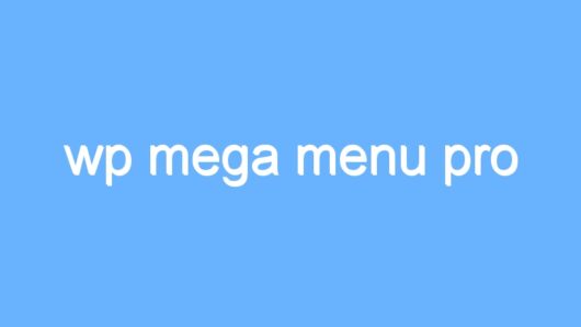 wp mega menu pro
