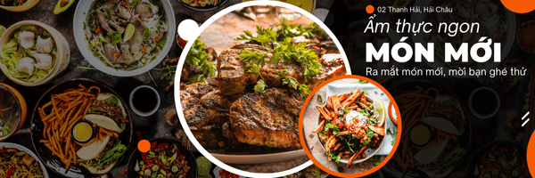Black and Orange Modern Delicious Food Menu Email Header
